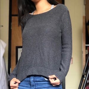 Gray sweater